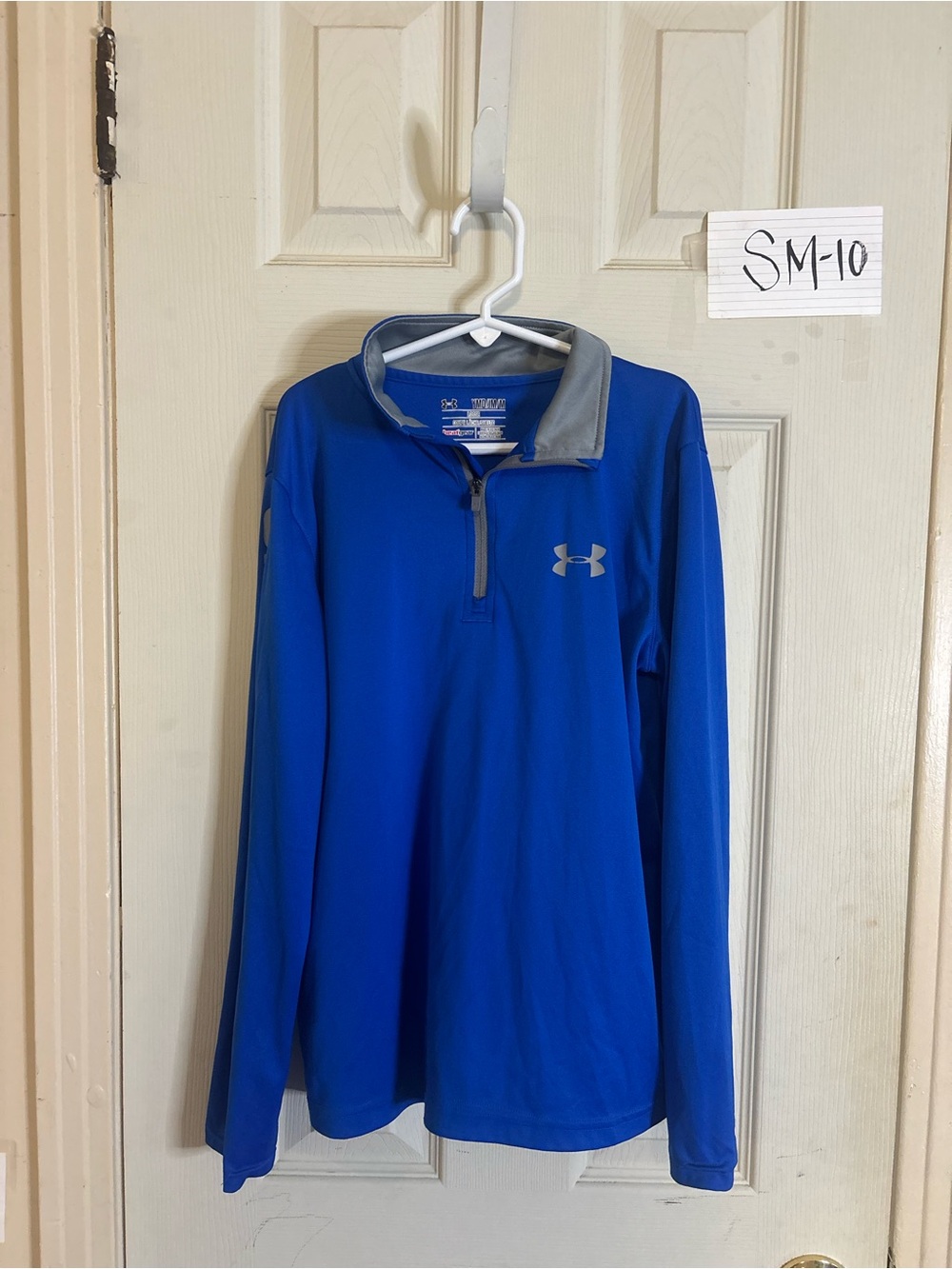 Under Armour Royal Blue and Gray Quarter-Zip Jacket